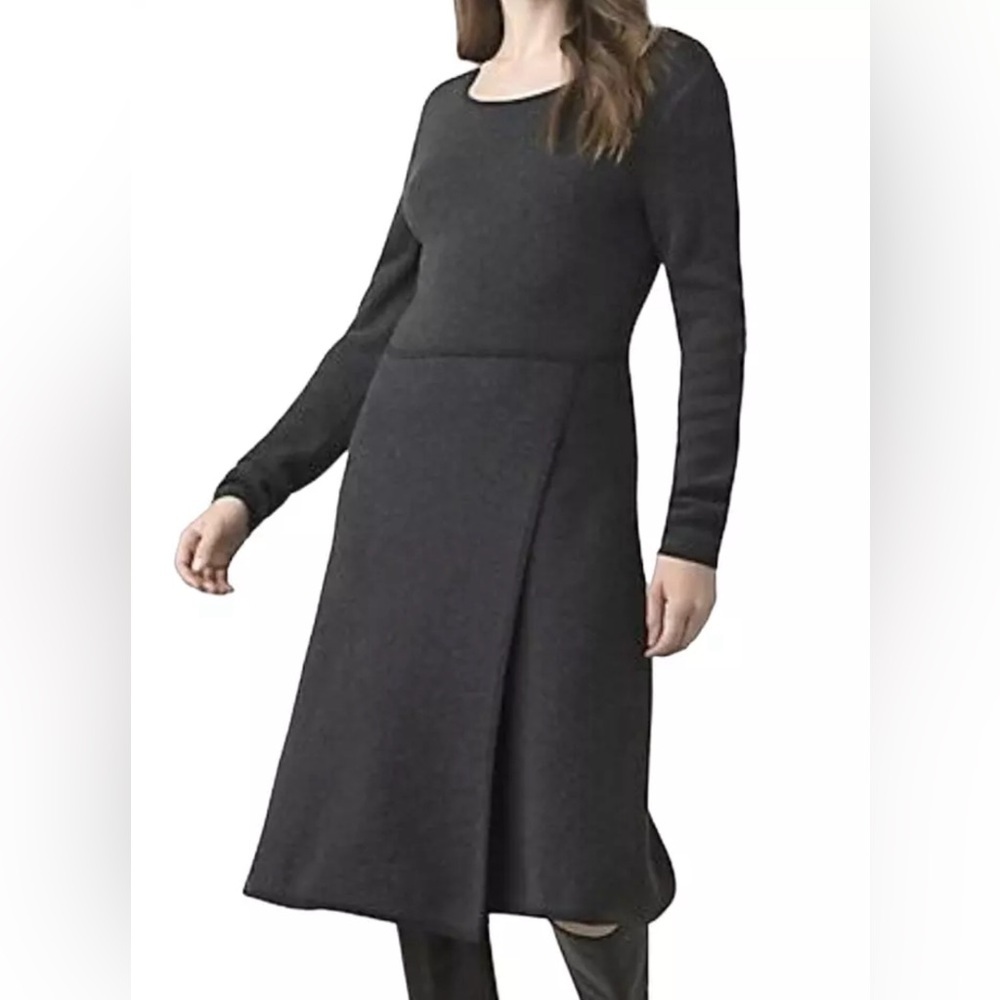 Prana | Charcoal Gray Cascadence Sweater Dress‎ Sz S 1969821